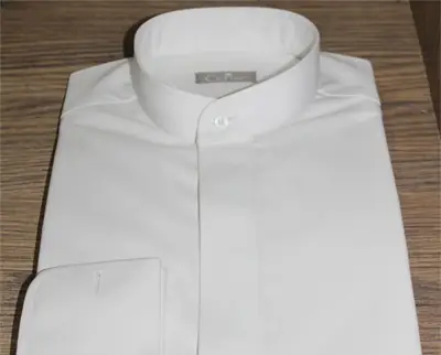 Banded Collar Dress Shirt