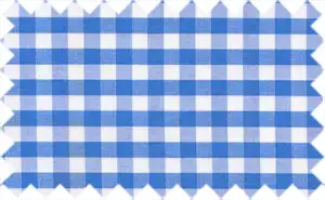Egyptian Blue/White Gingham Checks, 100%  Deluxe Cotton