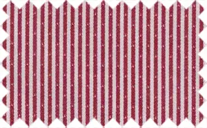 Dark Red/White Stripes, 100% Polyester. Shiny Stripes