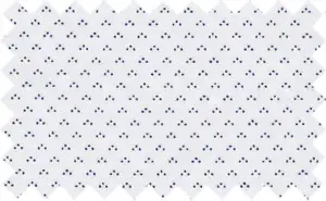 Dark Blue/White Printed Pattern, 100% Cotton. Very soft feel