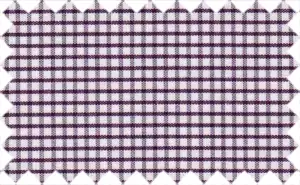 Dark Purple/White Checks, 100% Polyester - Shiny surface