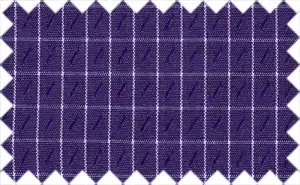 White/Blue Checks, Cotton/Polyester Blends