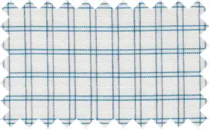 Chathams Blue/White Checks, 100% Polyester