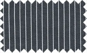 River Bed Black/White Stripes, 100% Polyester