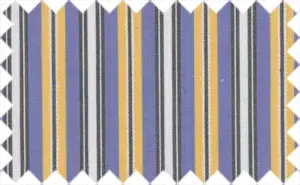 Harvest Gold/Rich Blue/White/Black Stripes, 100% Cotton
