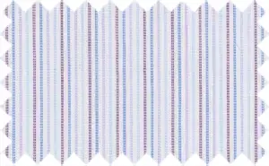 Purple/Perano Blue/White Stripes, Cotton/Polyester Blends