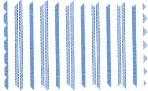 Resolution Blue/Cornflower Blue/White Stripes, 100% Cotton