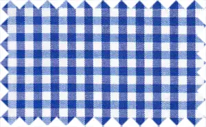 Egyptian Blue/White Gingham Checks, 100% Cotton