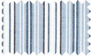 Light Steel Blue/Orient Blue/Black Stripes, 100% Cotton