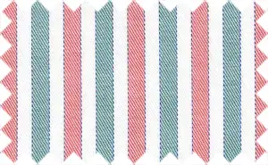 Light Coral/Blue Chill/White/Navy Blue Stripes, 100% Cotton