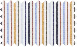 Multi Colored Stripes, 100% CottonGolden Tainoi/Maroon/Bronze Olive/Jordy Blue/Hawkes Blue/Midnight Blue Stripes