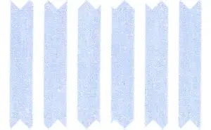 Pale Cornflower Blue/White Awning Stripes, 100% Cotton