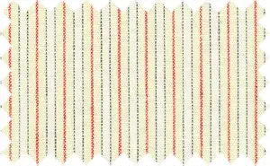 Sunset Orange/Dutch White/Black/White Stripes, 100% Cotton