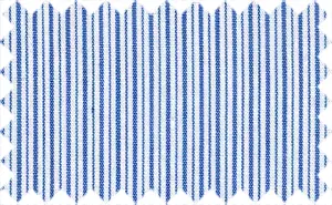 Persian Blue/White Stripes, 100% Cotton