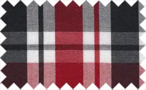 Burgundy/Black Tartan Checks, 100% Cotton