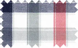 Camouflage Green/Froly/Black/White Checks, Cotton/Polyester Blends