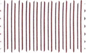 Wine Berry/Black/White Stripes, 100% Cotton