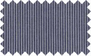 Midnight Blue/White Pin Stripes, 100% Cotton