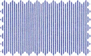 Persian Blue/White  Stripes, 2Ply x 2Ply Cotton