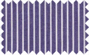 Midnight Blue/White Stripes, Cotton/Polyester Blends