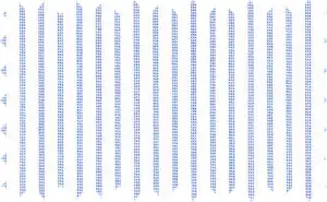 Cerulean Blue/White Stripes, 2Ply Cotton/Polyester Blends