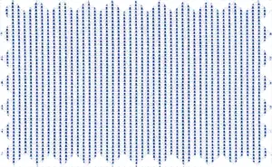 MidnightBlue/White Stripes, 2Ply 100% Cotton