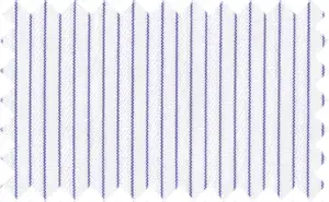 Egyptian Blue/White Stripes, 2Ply Cotton/Polyester Blends - Good for fall season