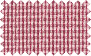 Carmine Red/White Textured Stripes, 100% Polyester