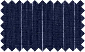 Midnight Blue/White Stripes, Cotton/Polyester Blends