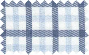 Kashmir Blue/Tropical Blue/White Checks, 2Ply Soft Brushed Cotton