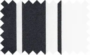 Black/White Wide Stripes, Cotton/Polyester Blends