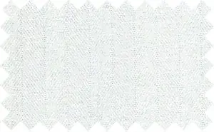White Herringbone, 2Ply Cotton - The pattern is not much prominent