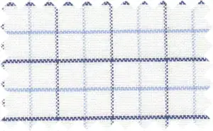 Midnight Blue/Pale Cornflower Blue/White Checks, 100% Cotton