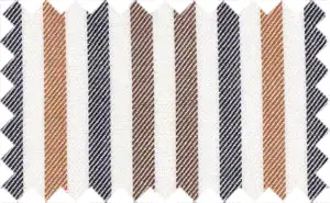 Copper Brown/Chilean Fire/Black/White Stripes, 100% Cotton