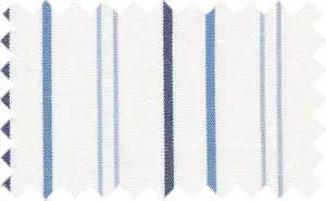 Navy Blue/Cornflower Blue/Pale Cornflower Blue/White 2Ply Stripes, 2Ply 100% Cotton