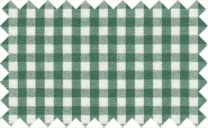 Kaitoke Green/White Checks, Cotton/Polyester Blends