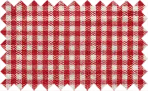 Fire Brick/White Gingham Checks, 100% Cotton