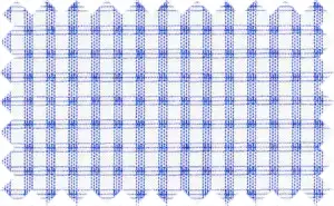 Royal Blue/White Checks, 100% Cotton