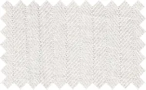 White 2Ply Herringbone, 2Ply 100% Cotton