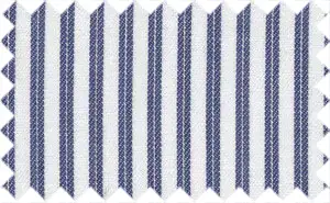 Venice Blue/White Stripes, Cotton/Polyester Blends