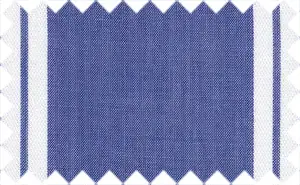 Midnight Blue/White Wide Stripes, 100% cotton. The repeating stripes pattern is 5cm (almost 2 inches). The fabric is thin and almost see-through. Good for summer.