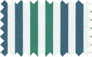 Catalina Blue/Persian Green/White Stripes, 100% Cotton