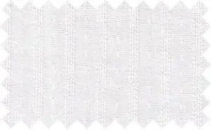White on White Textured Stripes, Cotton/Polyester Blends