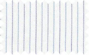 Persian Blue/Royal Blue/Pale White 2Ply Stripes, 2Ply 100% Cotton