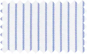 Jordy Blue/White Textured Stripes, 100% Cotton