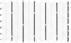 Black stripes over off-white, Cotton/Polyester Blends