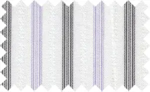 Wisteria/Black/White Stripes, Cotton/Polyester Blends