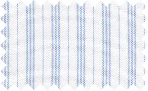 Jordy Blue/White 2Ply Pinpoint Stripes, 2Ply 100% Cotton