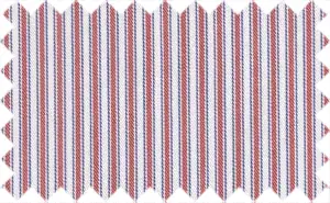Dark Red/Blue/White Stripes, 100% Cotton