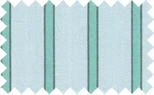 Tropical Blue/Turquoise/Black 2Ply Stripes, 2Ply 100% Cotton